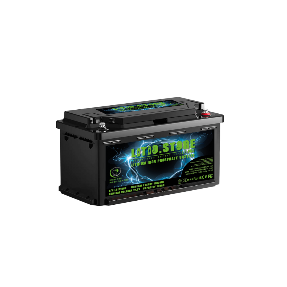 12V 100Ah Batería LiFePO4 Litio Store Serie CLASSIC - Bajo asiento - 1280Wh 1111