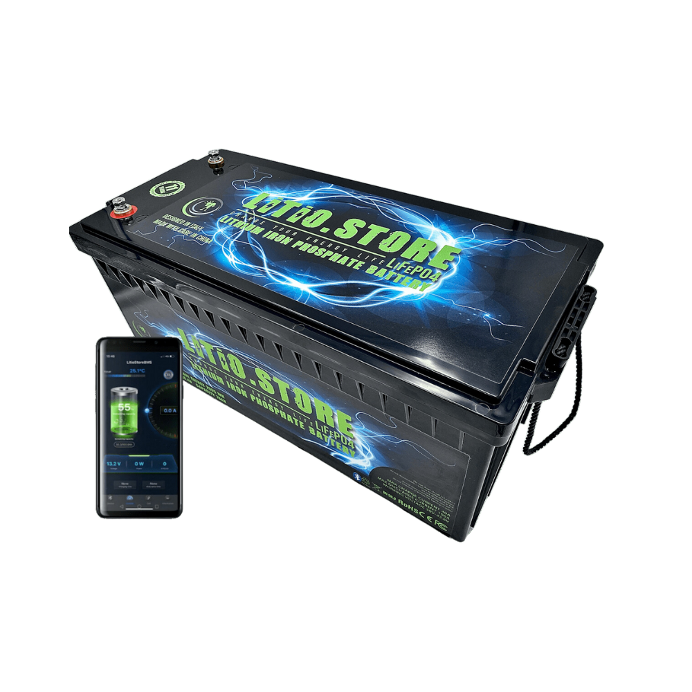 12V 200Ah Batería LiFePO4 Litio Store Serie Bluetooth 2560Wh 1127